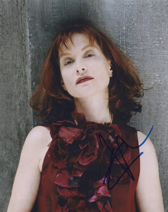 Isabelle Huppert autograph