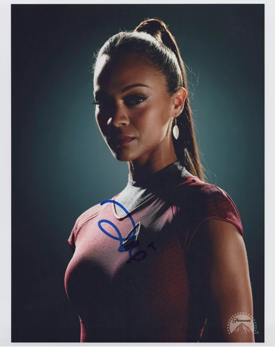 Zoe Saldana autograph