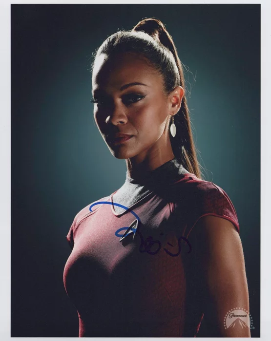 Zoe Saldana autograph