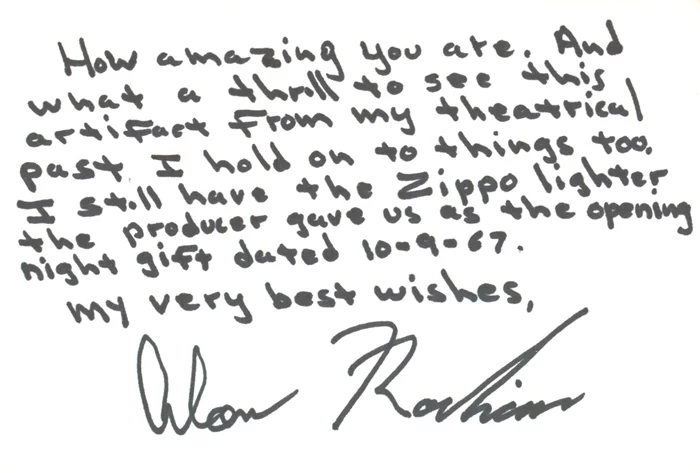 Alan Rachins autograph