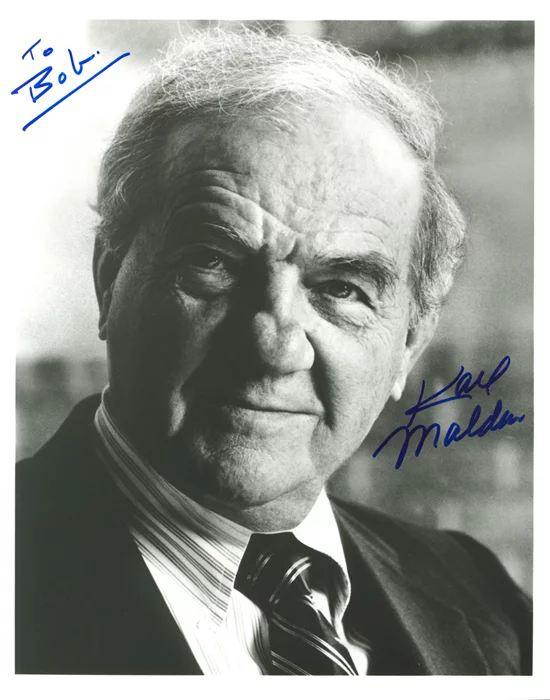 Karl Malden autograph