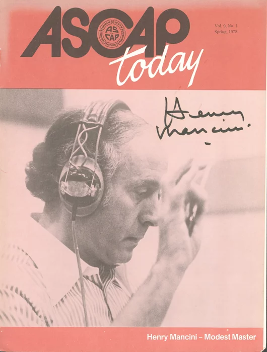Henry Mancini autograph