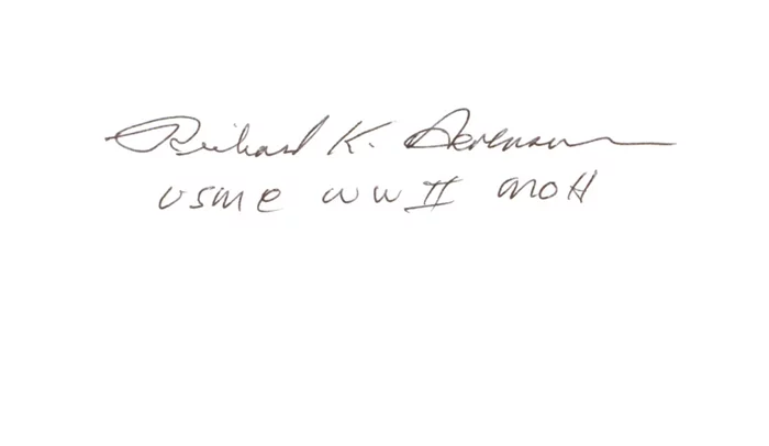 Richard Sorenson autograph