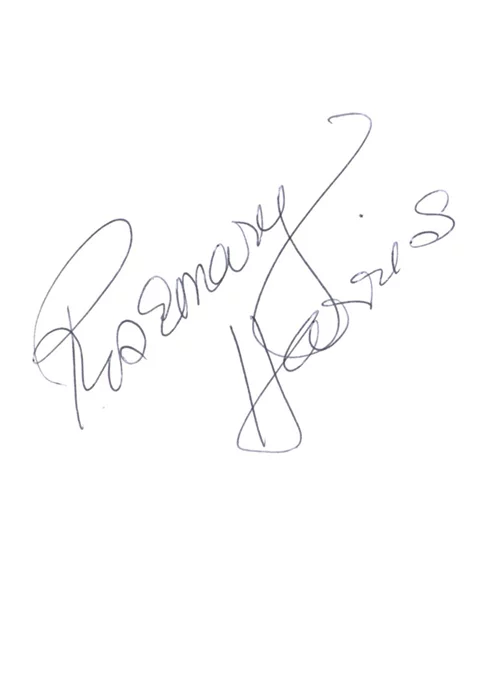 Rosemary Harris autograph