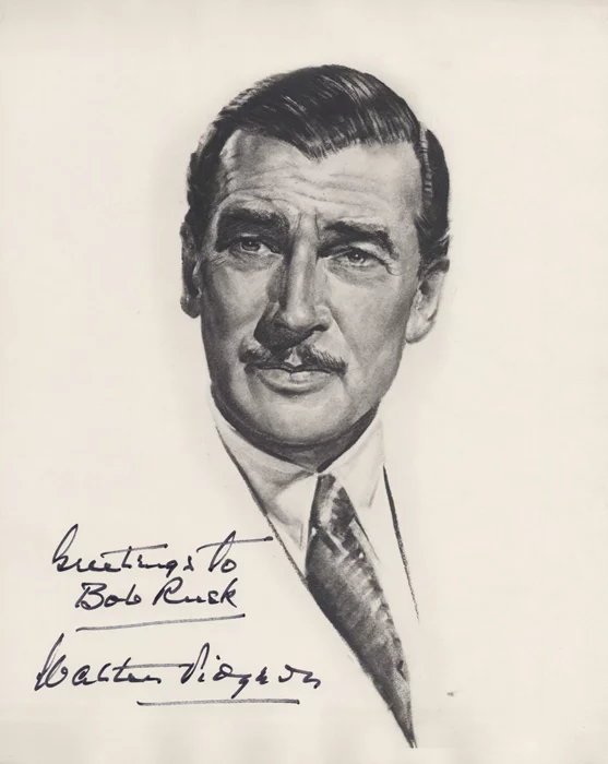 Walter Pidgeon autograph