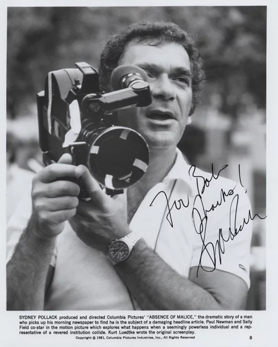 Sydney Pollack autograph