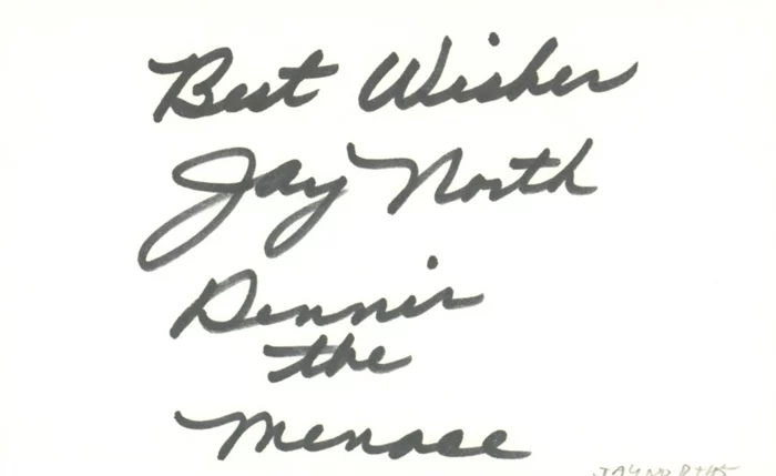 Jay North autograph