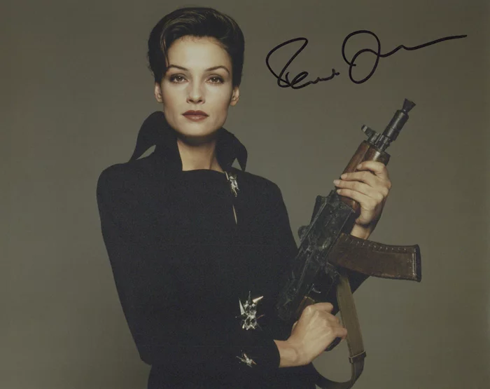 Famke Janssen autograph