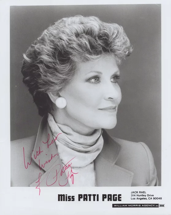 Patti Page autograph