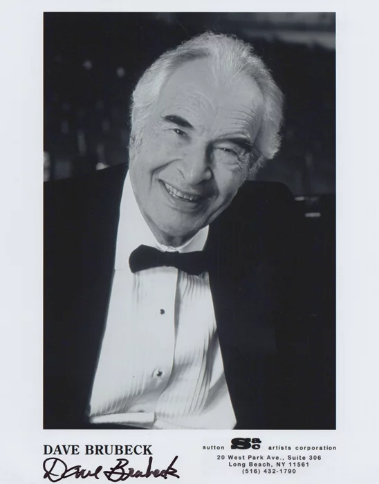 Dave Brubeck autograph