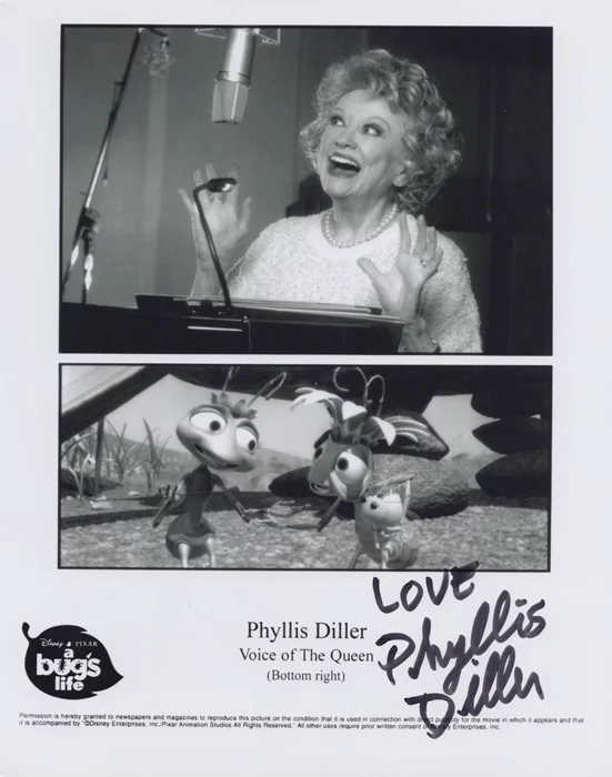Phyllis Diller autograph