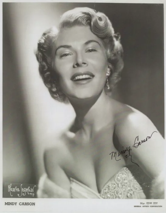 Mindy Carson autograph