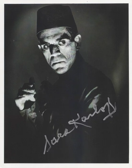 Sara Karloff autograph