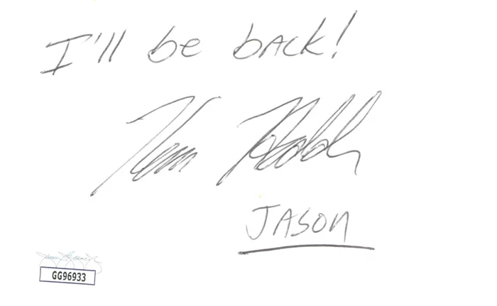 Kane Hodder autograph