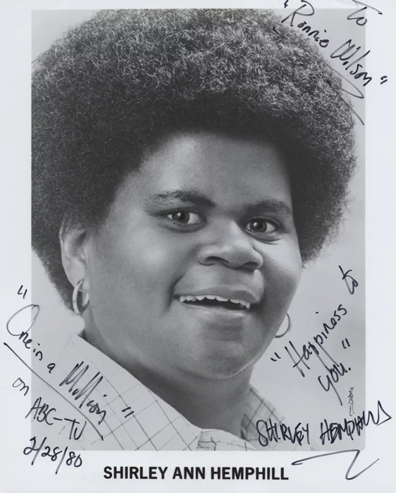 Shirley Ann Hemphill autograph