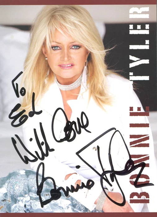 Bonnie Tyler autograph