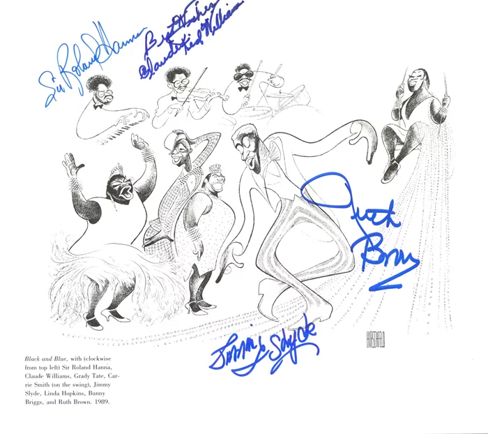 Black and Blue autograph