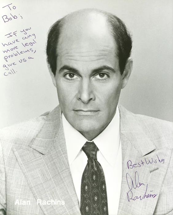 Alan Rachins autograph