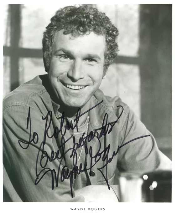Wayne Rogers autograph