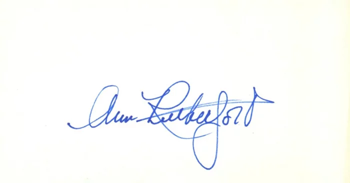 Ann Rutherford autograph