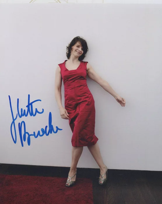 Juliette Binoche autograph