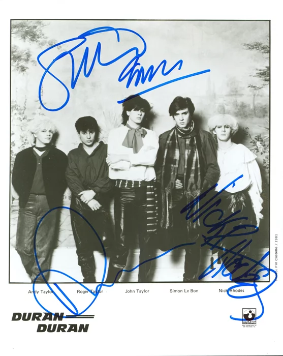 Duran Duran autograph