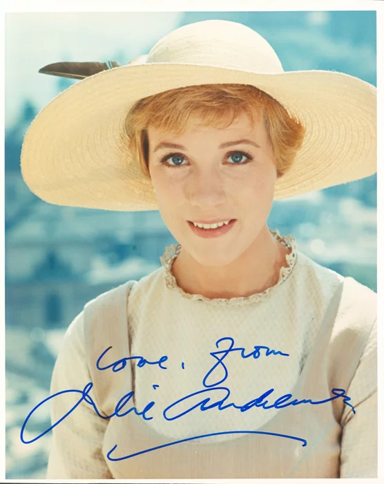 Julie Andrews autograph