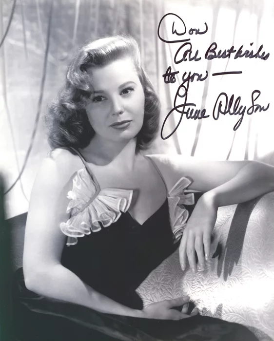 June Allyson autograph