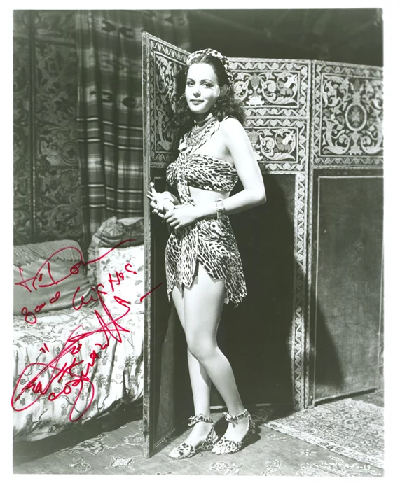 Acquanetta autograph