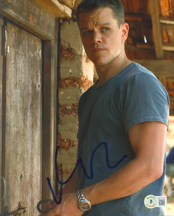 Matt Damon autograph