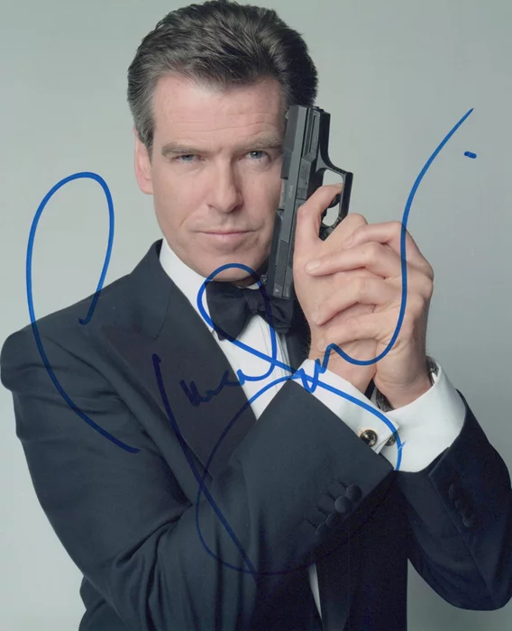 Pierce Brosnan autograph