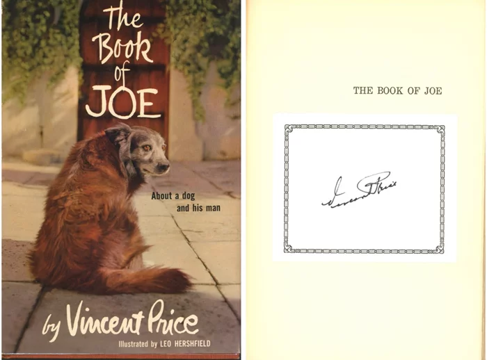 Vincent Price autograph