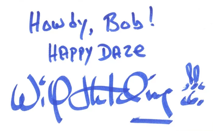 Will Hutchins autograph