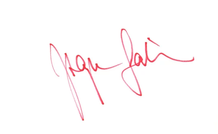 Zsa Zsa Gabor autograph