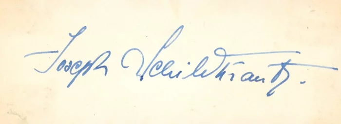 Joseph Schildkraut autograph