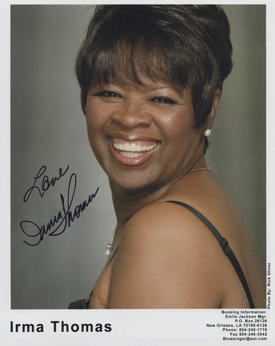 Irma Thomas autograph