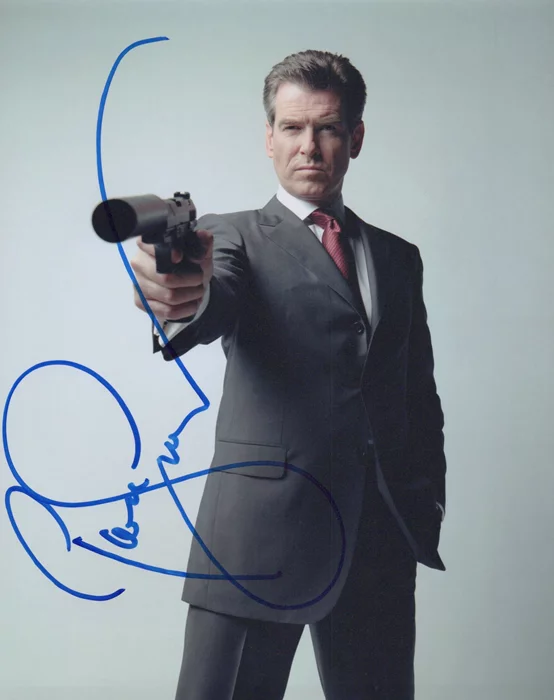 Pierce Brosnan autograph
