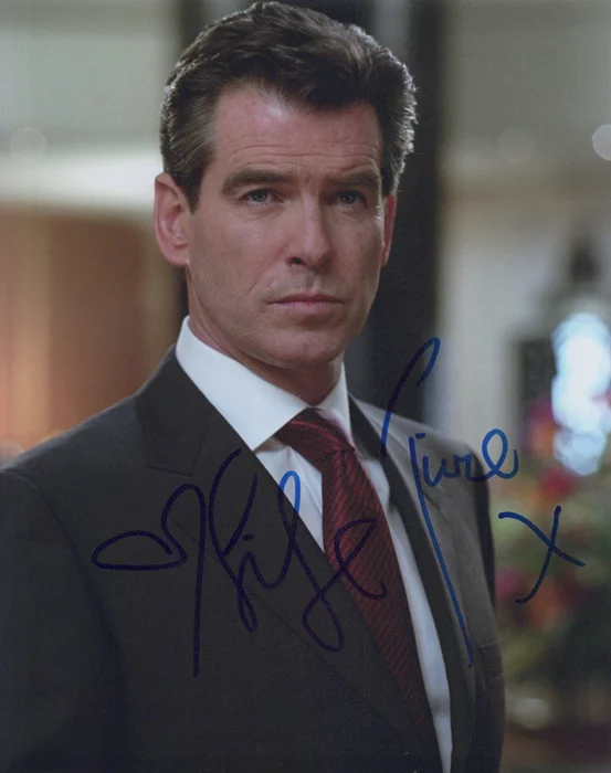 Pierce Brosnan autograph