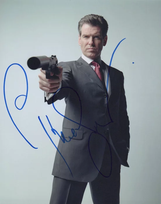 Pierce Brosnan autograph