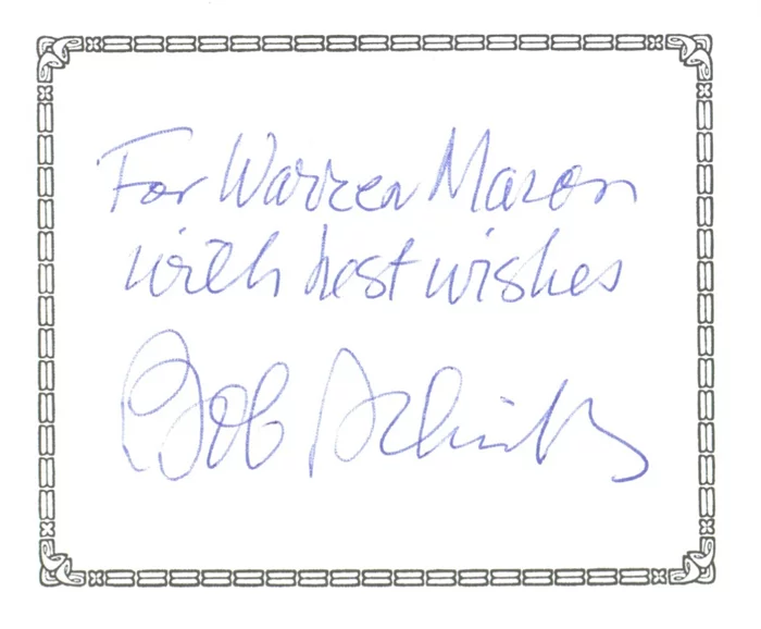 Bob Schieffer autograph