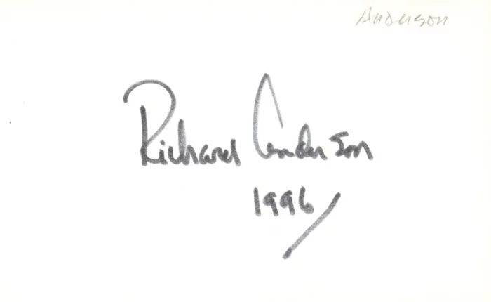 Richard Anderson autograph