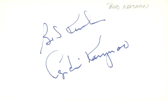 Bob Keeshan autograph