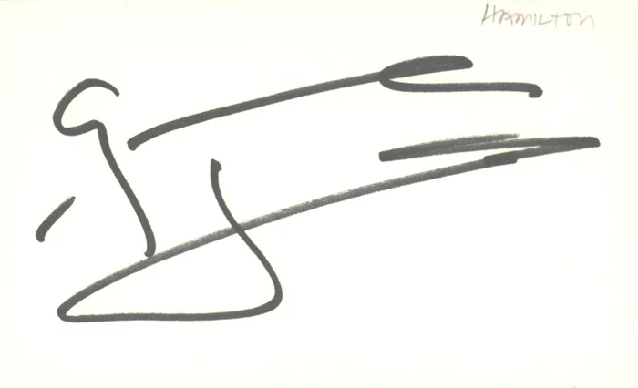 George Hamilton autograph