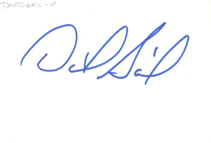 David Gail autograph