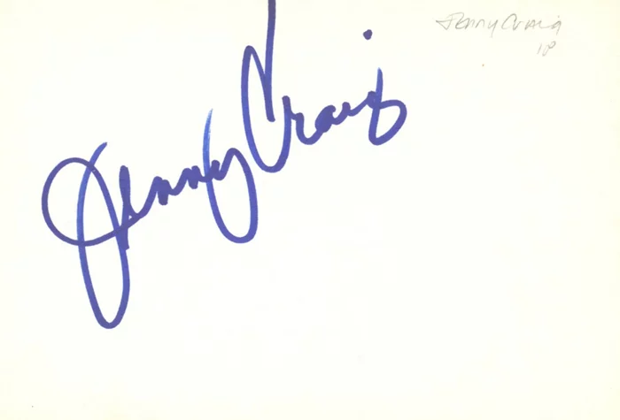 Jenny Craig autograph