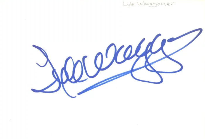 Lyle Waggoner autograph