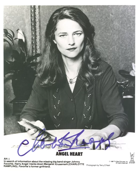 Charlotte Rampling autograph