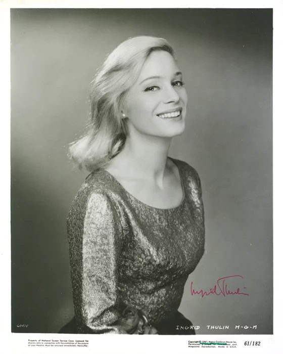 Ingrid Thulin autograph