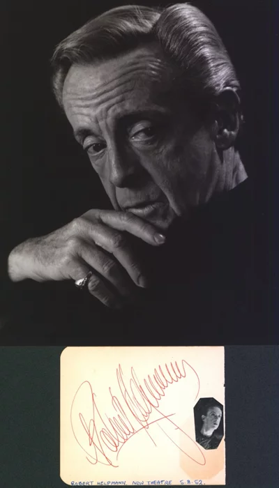 Robert Helpmann autograph
