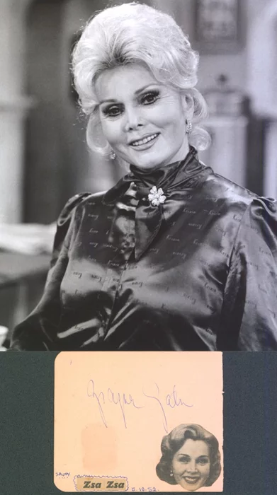 Zsa Zsa Gabor autograph